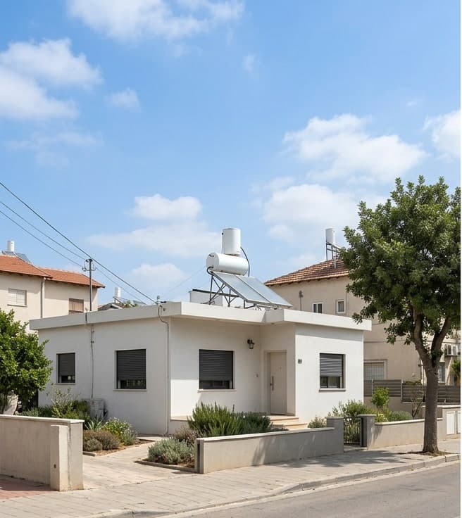 לפני - בית קיים בקומה אחת